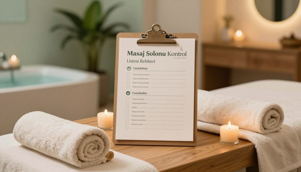 masaj salonu kontrol listesi